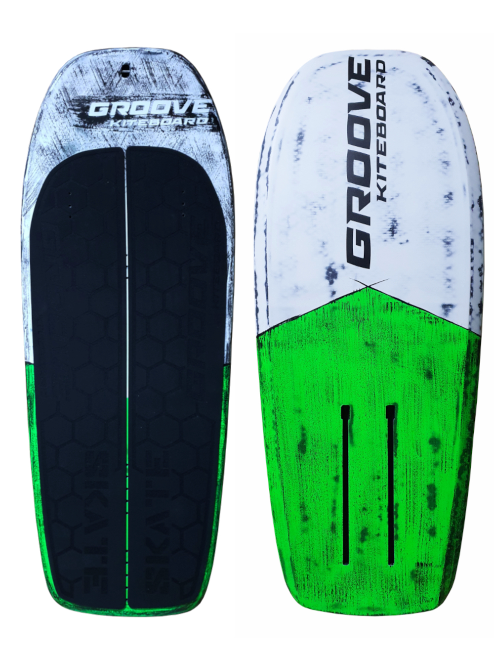 Skate kiteboard green/white